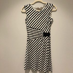 Loft black and white dress